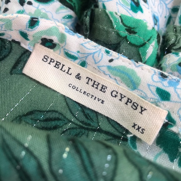 Spell Winona Boho Maxi Dress Ivy Green Floral Spell and The Gypsy Collective - Picture 4 of 5